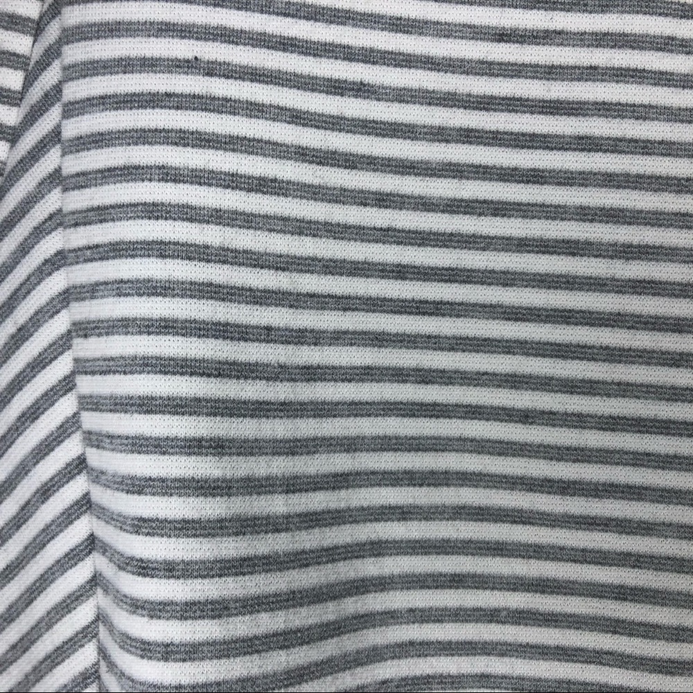 MICHAEL KORS gray and white striped mini skirt 6 - Picture 2 of 7